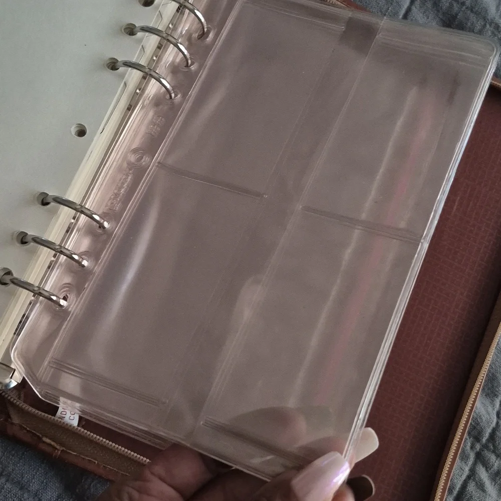 Vintage ROLODEX Zip Around Organizer 90s Saddle Brown leather Planner System
